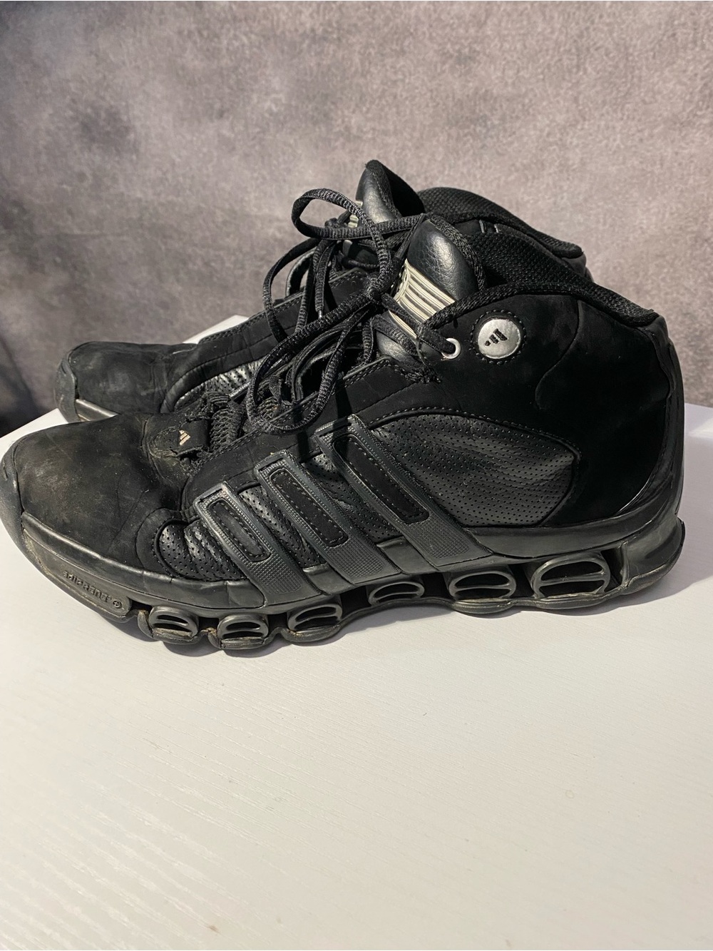 Adidas A3 Superstar Ultra Triple Black Vintage Basketball Shoes Size 10